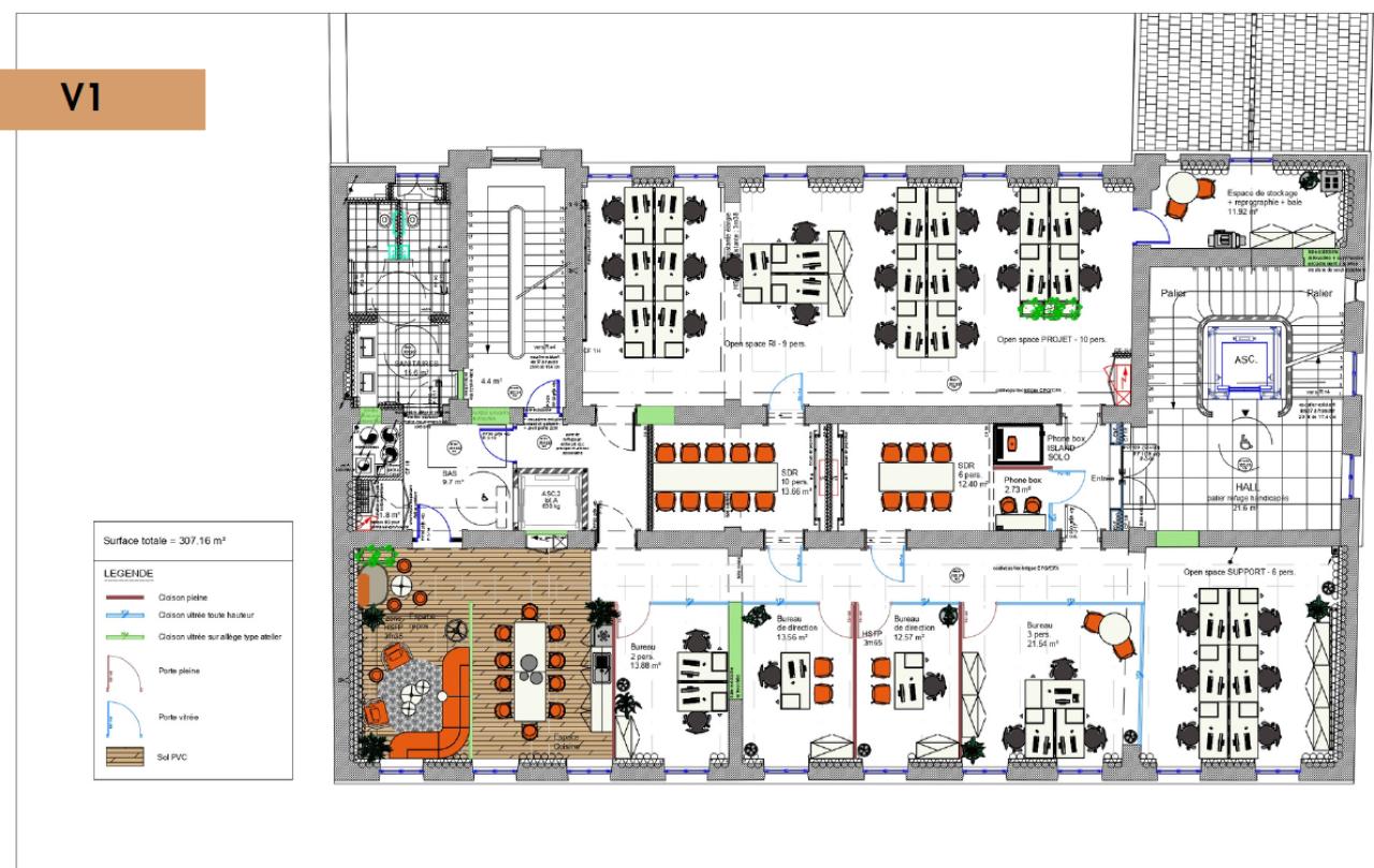 Bureau Lyon 611m² Location bureau Lyon Rhône OLBUR2418982 32